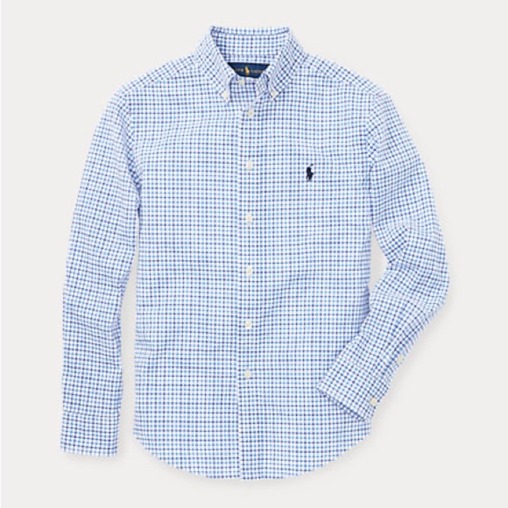 Plaid Cotton Poplin Shirt by Ralph Lauren
